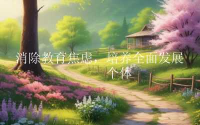 消除教育焦虑，培养全面发展的个体